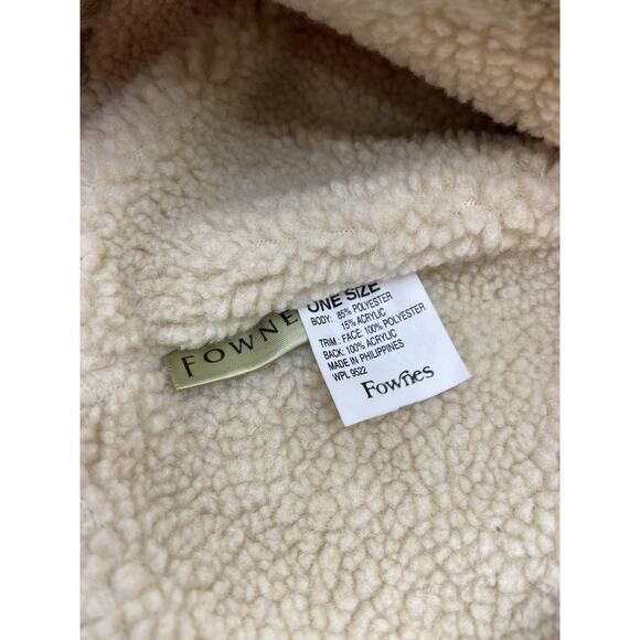 Fownes Faux Suede Fur Accent Bucket Hat Tan Boho Classic Warm 70's - Picture 7 of 14